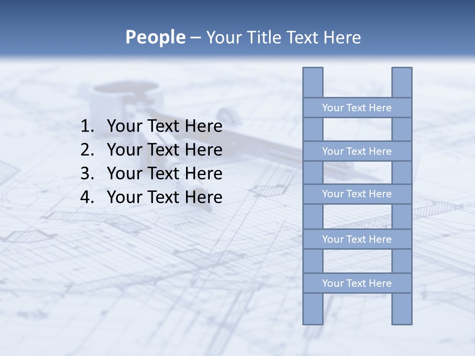 Architecture Blueprint & Tools PowerPoint Template