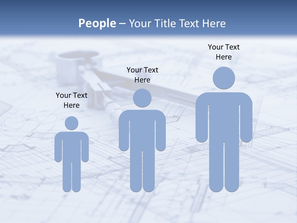 Architecture Blueprint & Tools PowerPoint Template