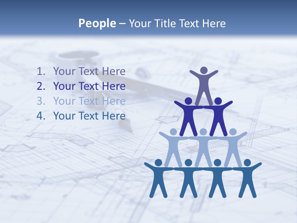 Architecture Blueprint & Tools PowerPoint Template