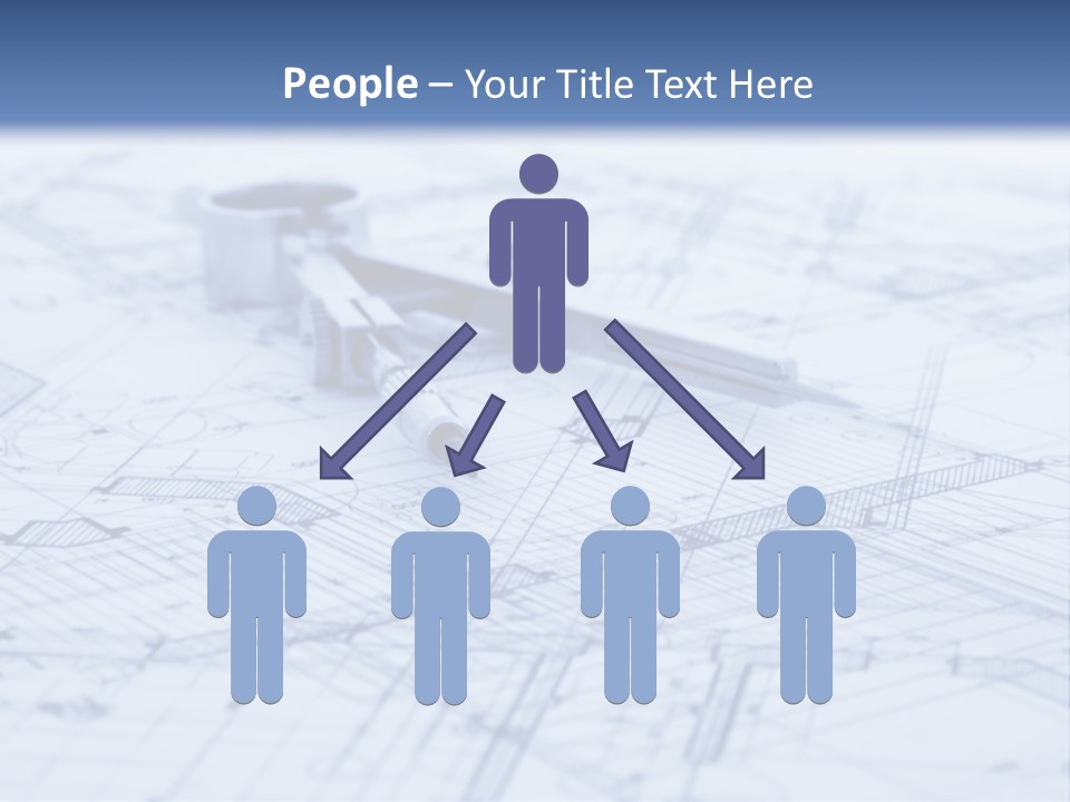 Architecture Blueprint & Tools PowerPoint Template