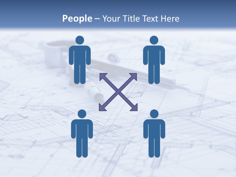 Architecture Blueprint & Tools PowerPoint Template