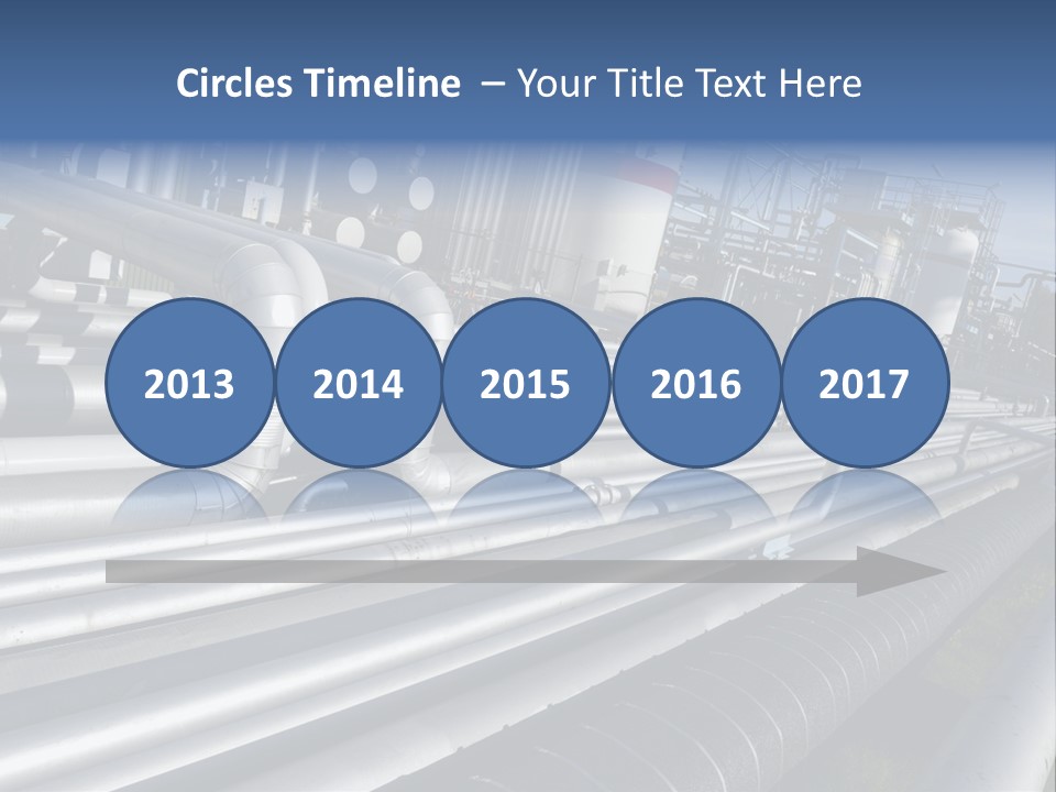 Giant Pipelines Leading To Oil-Refinery, Engineer Working With Main-Pipes PowerPoint Template