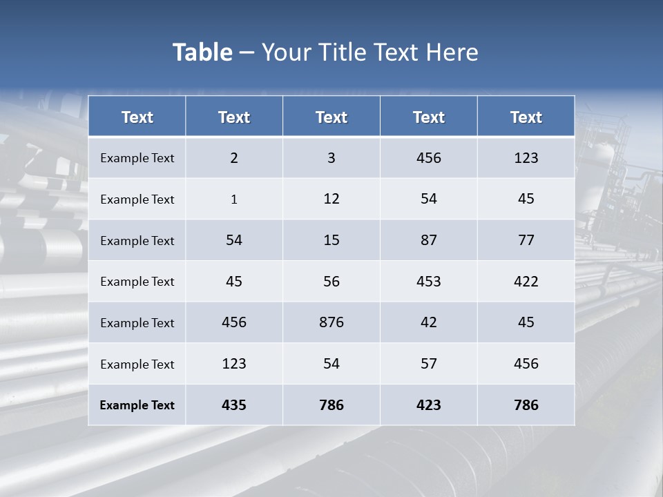 Giant Pipelines Leading To Oil-Refinery, Engineer Working With Main-Pipes PowerPoint Template