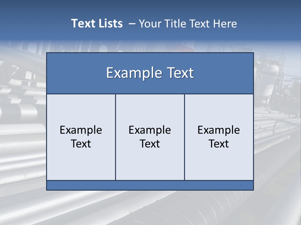 Giant Pipelines Leading To Oil-Refinery, Engineer Working With Main-Pipes PowerPoint Template