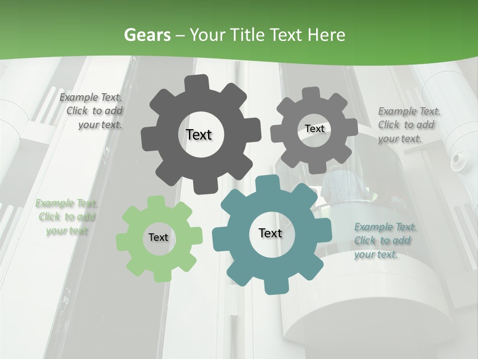 Modern Building Lift PowerPoint Template