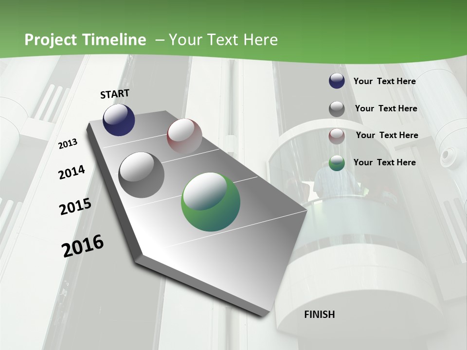 Modern Building Lift PowerPoint Template