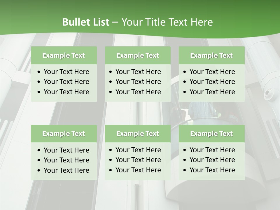 Modern Building Lift PowerPoint Template
