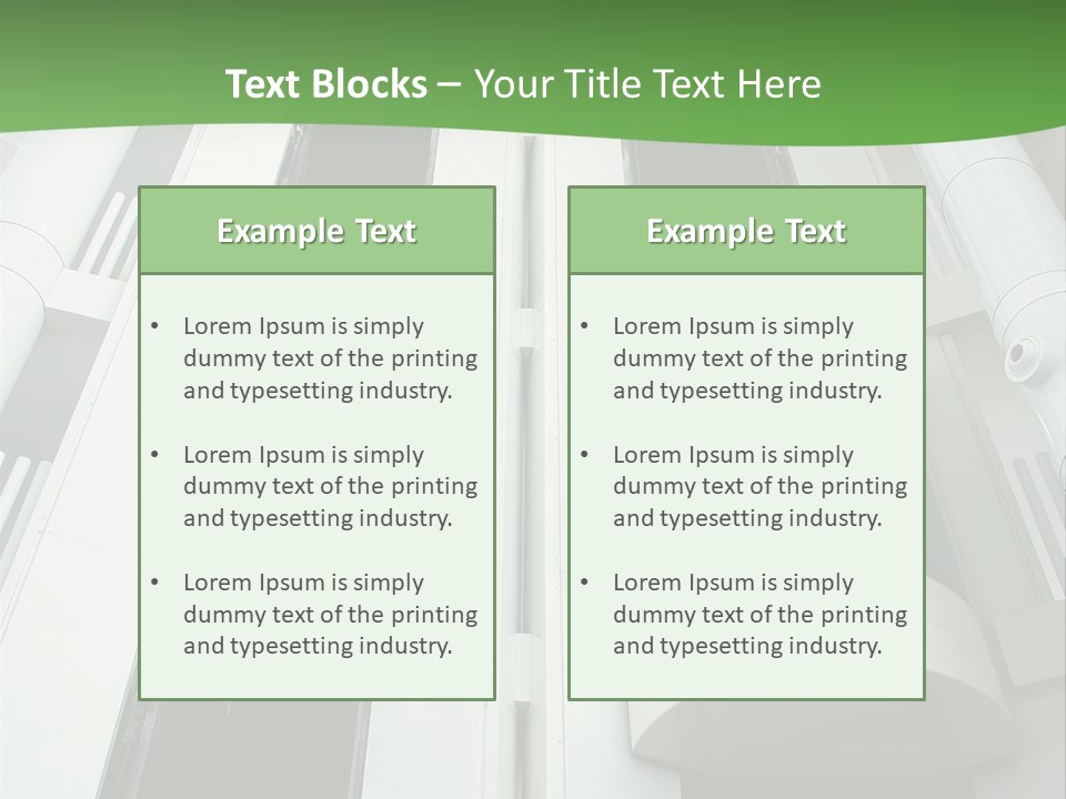 Modern Building Lift PowerPoint Template