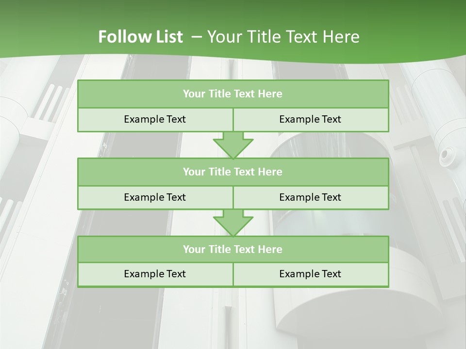 Modern Building Lift PowerPoint Template