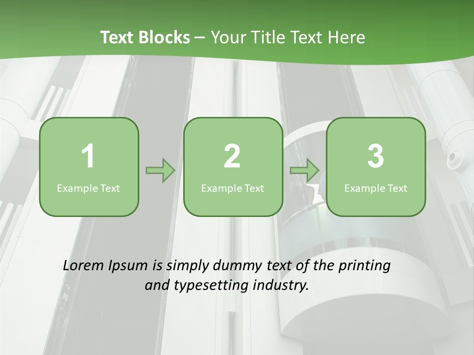 Modern Building Lift PowerPoint Template