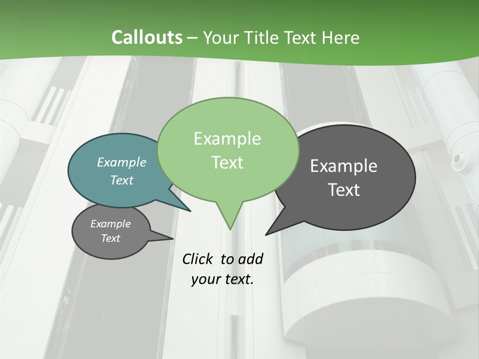 Modern Building Lift PowerPoint Template
