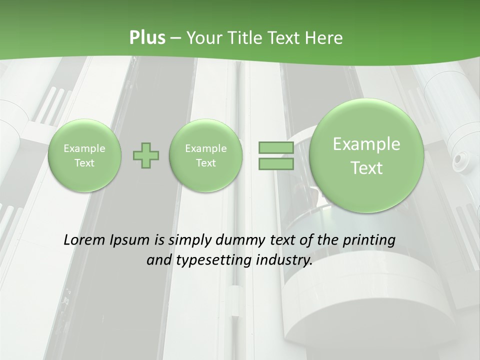 Modern Building Lift PowerPoint Template