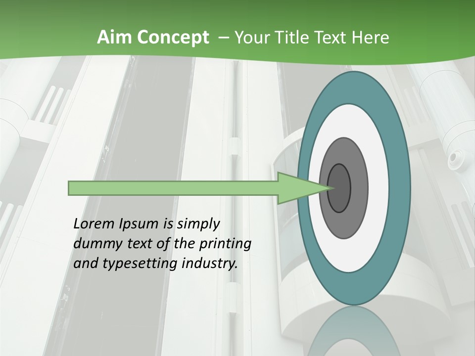 Modern Building Lift PowerPoint Template