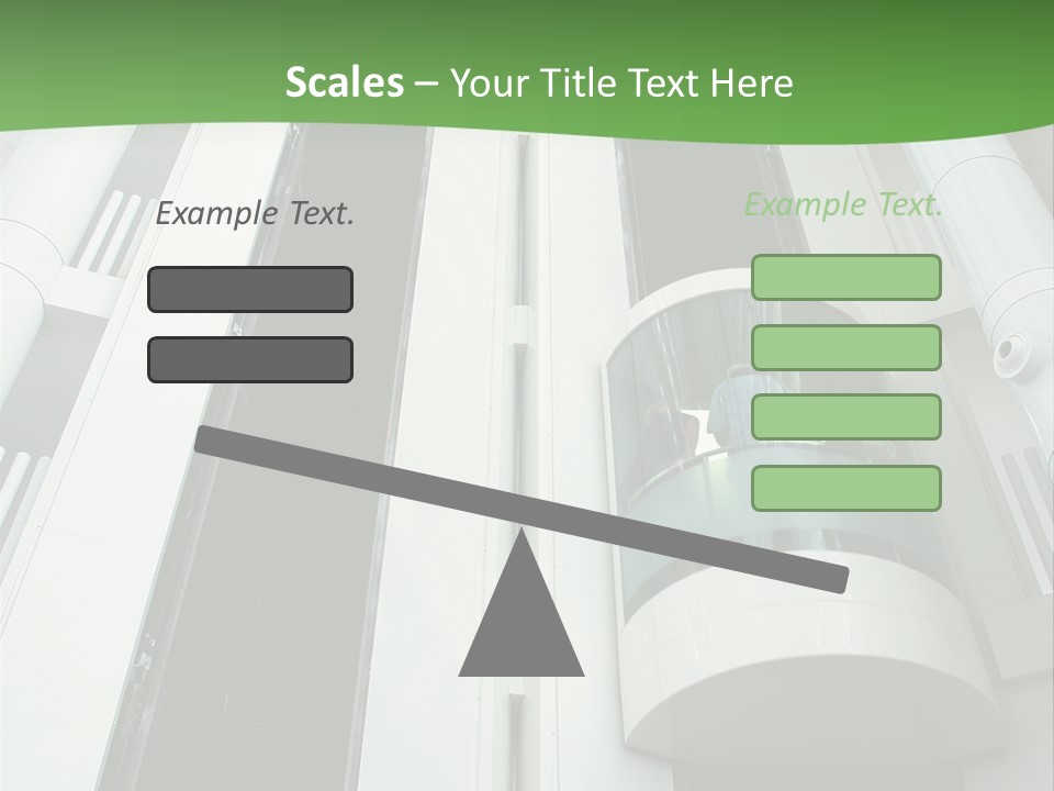 Modern Building Lift PowerPoint Template