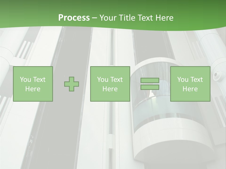 Modern Building Lift PowerPoint Template