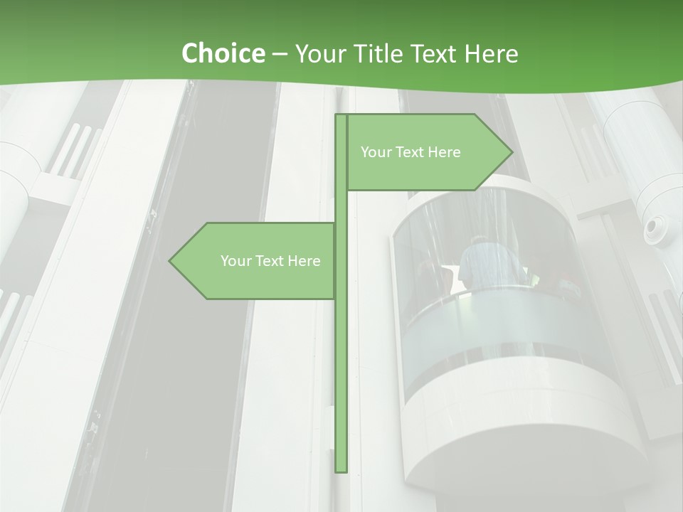 Modern Building Lift PowerPoint Template