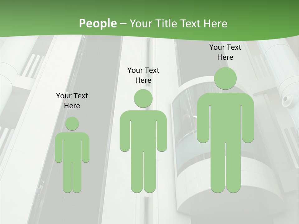 Modern Building Lift PowerPoint Template