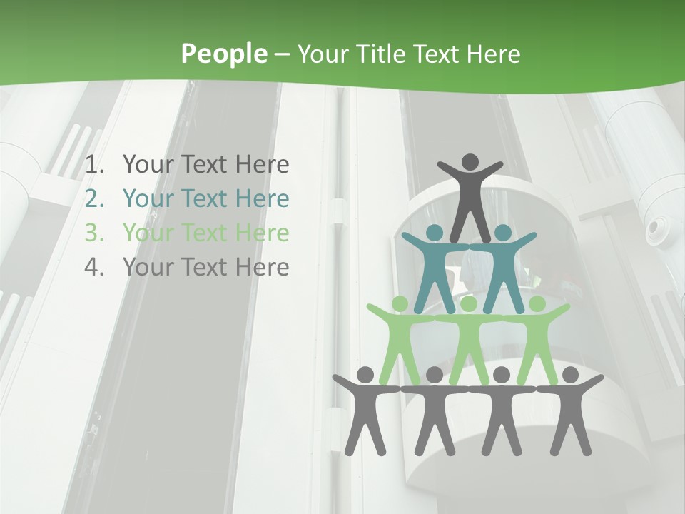 Modern Building Lift PowerPoint Template