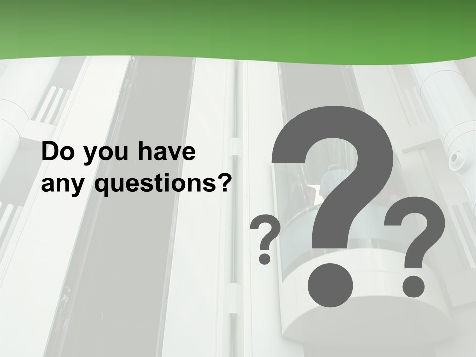 Modern Building Lift PowerPoint Template