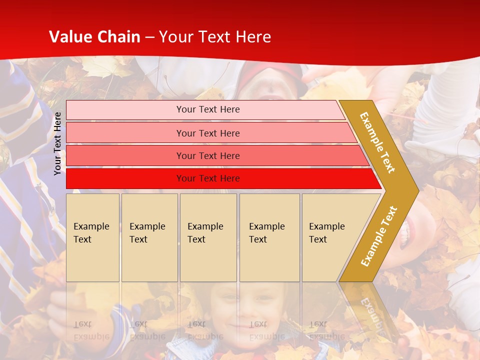 Cute Family In A Park On An Autumn-Day PowerPoint Template
