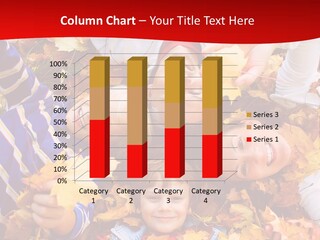 Cute Family In A Park On An Autumn-Day PowerPoint Template