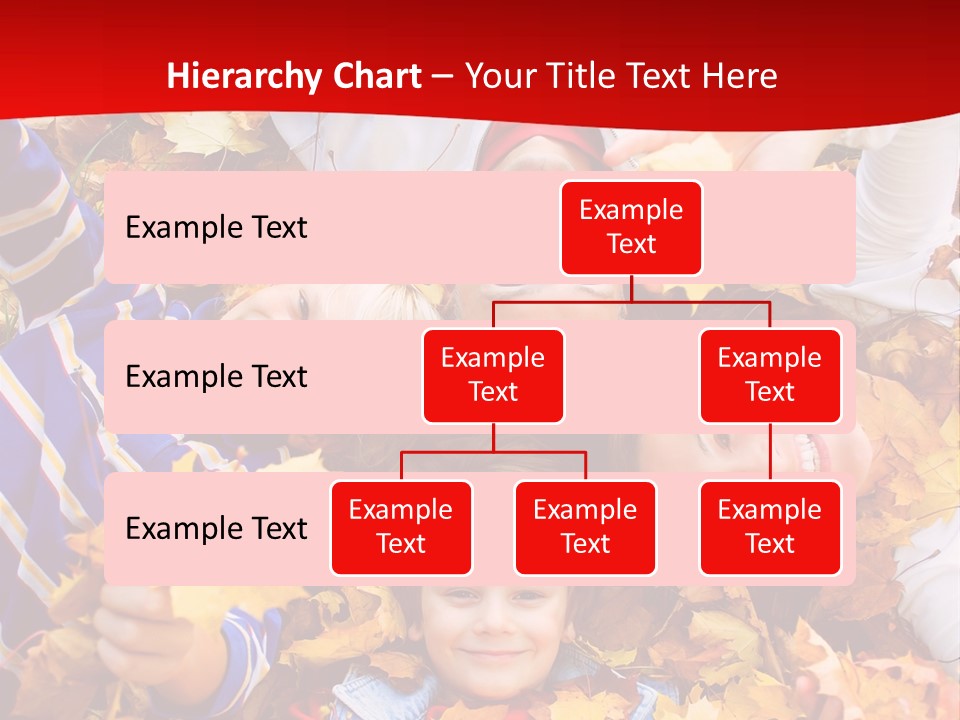 Cute Family In A Park On An Autumn-Day PowerPoint Template