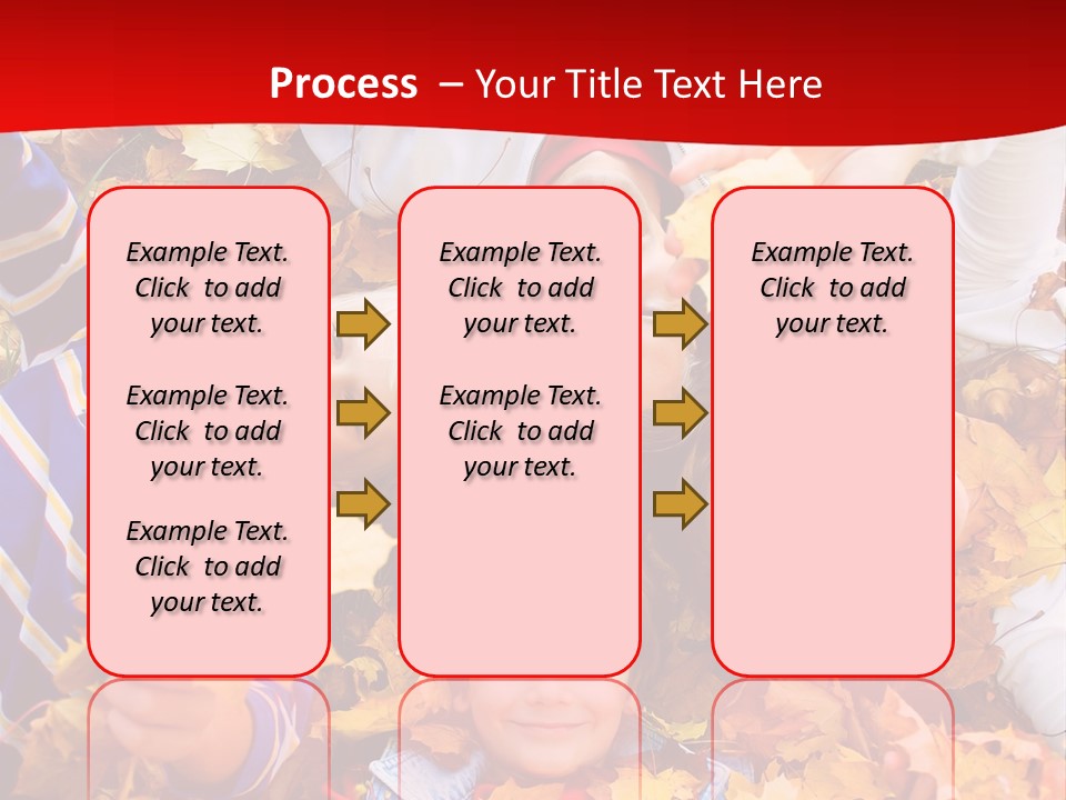 Cute Family In A Park On An Autumn-Day PowerPoint Template