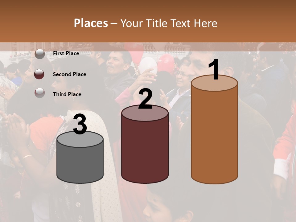 London, Uk - October 19. Diwali On The Square 2008. Indian Religious Festival In Trafalgar Square. October 19, 2008 In London, Uk. PowerPoint Template