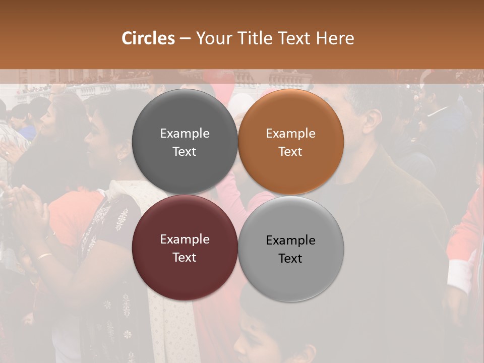 London, Uk - October 19. Diwali On The Square 2008. Indian Religious Festival In Trafalgar Square. October 19, 2008 In London, Uk. PowerPoint Template