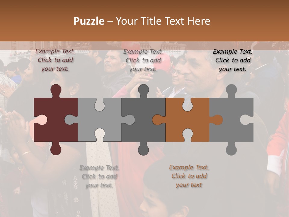 London, Uk - October 19. Diwali On The Square 2008. Indian Religious Festival In Trafalgar Square. October 19, 2008 In London, Uk. PowerPoint Template