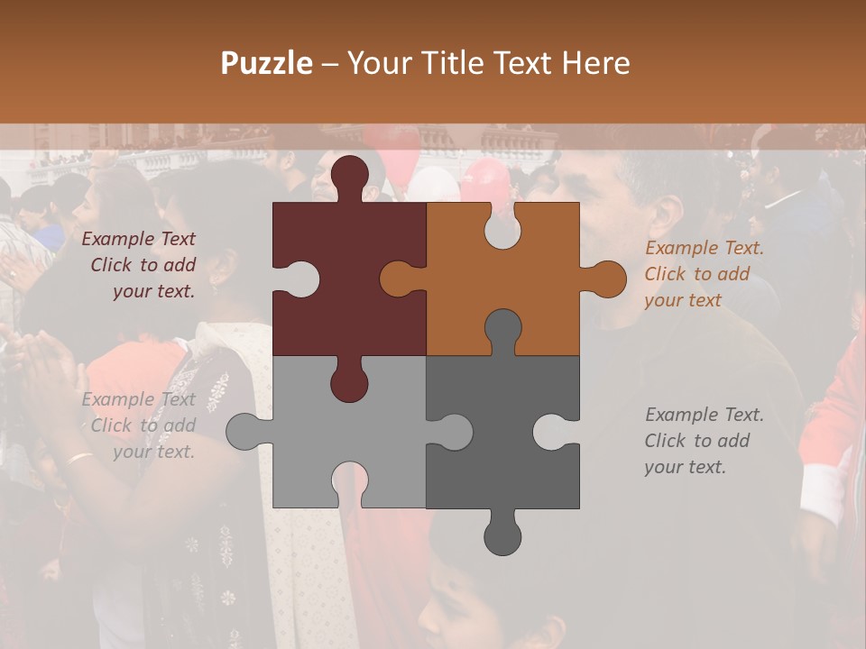 London, Uk - October 19. Diwali On The Square 2008. Indian Religious Festival In Trafalgar Square. October 19, 2008 In London, Uk. PowerPoint Template