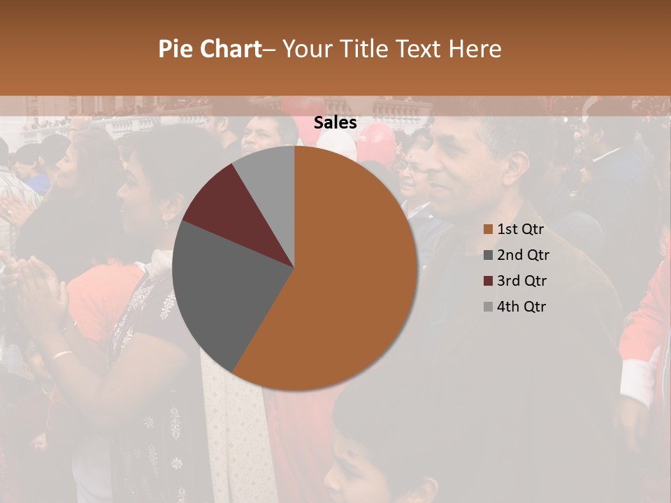 London, Uk - October 19. Diwali On The Square 2008. Indian Religious Festival In Trafalgar Square. October 19, 2008 In London, Uk. PowerPoint Template