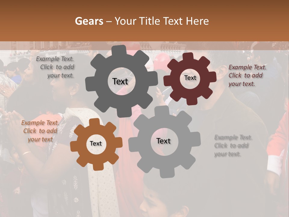 London, Uk - October 19. Diwali On The Square 2008. Indian Religious Festival In Trafalgar Square. October 19, 2008 In London, Uk. PowerPoint Template