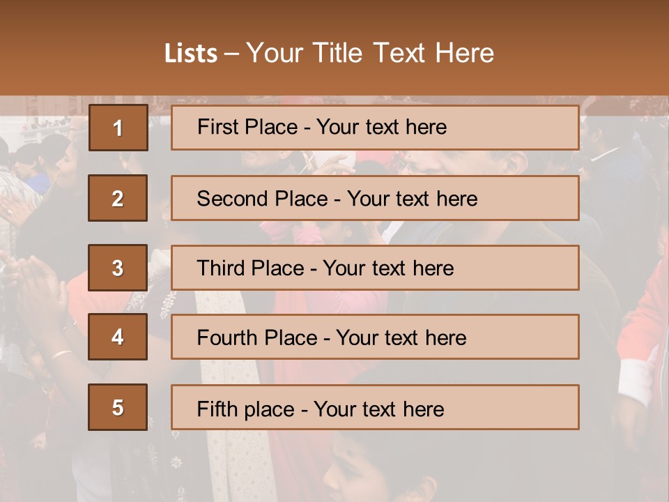 London, Uk - October 19. Diwali On The Square 2008. Indian Religious Festival In Trafalgar Square. October 19, 2008 In London, Uk. PowerPoint Template