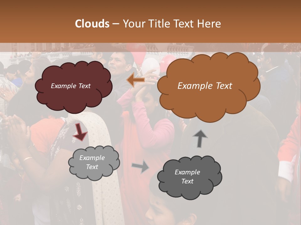 London, Uk - October 19. Diwali On The Square 2008. Indian Religious Festival In Trafalgar Square. October 19, 2008 In London, Uk. PowerPoint Template