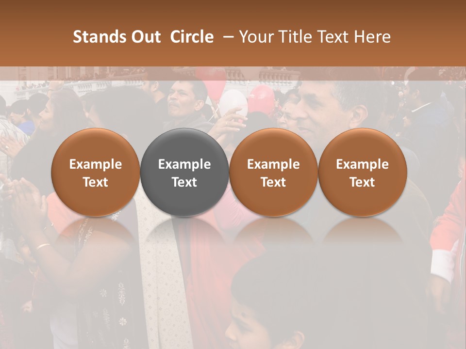 London, Uk - October 19. Diwali On The Square 2008. Indian Religious Festival In Trafalgar Square. October 19, 2008 In London, Uk. PowerPoint Template