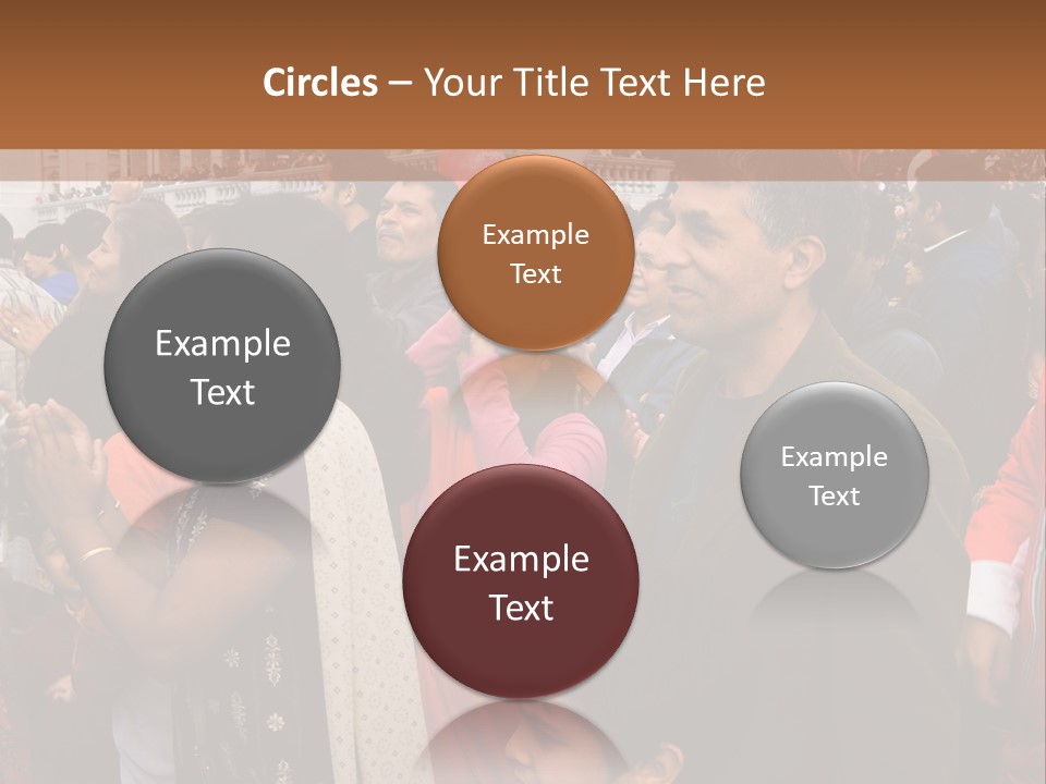 London, Uk - October 19. Diwali On The Square 2008. Indian Religious Festival In Trafalgar Square. October 19, 2008 In London, Uk. PowerPoint Template