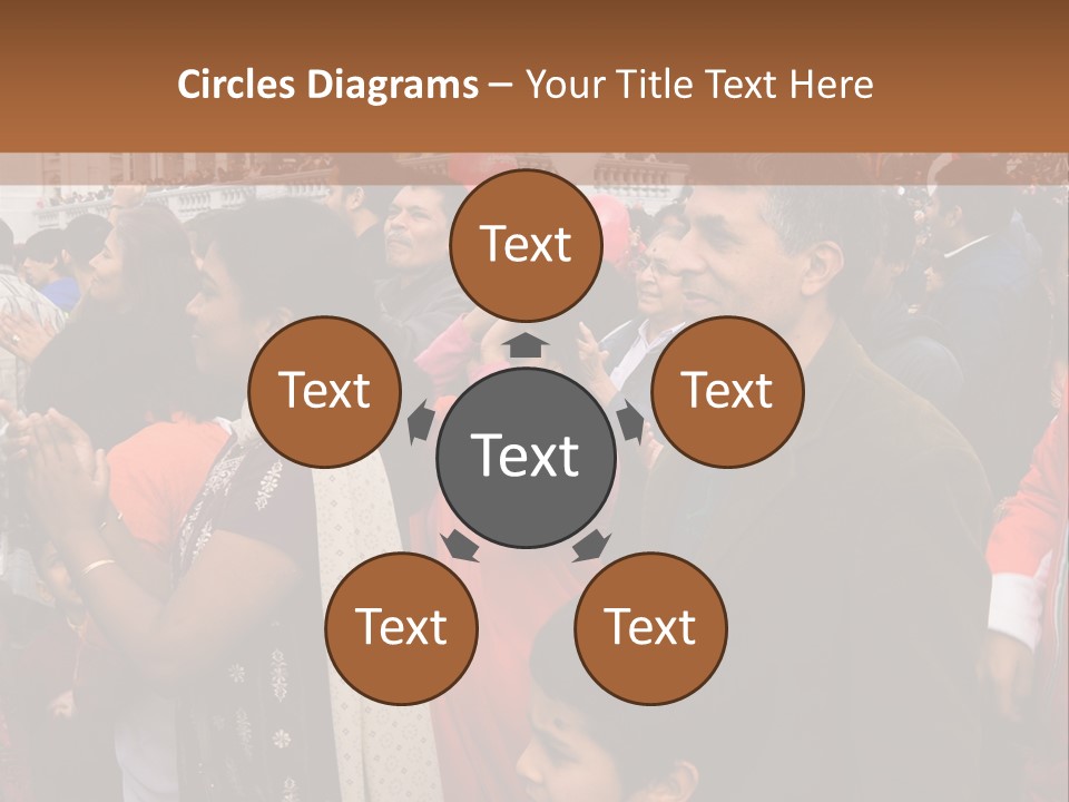 London, Uk - October 19. Diwali On The Square 2008. Indian Religious Festival In Trafalgar Square. October 19, 2008 In London, Uk. PowerPoint Template