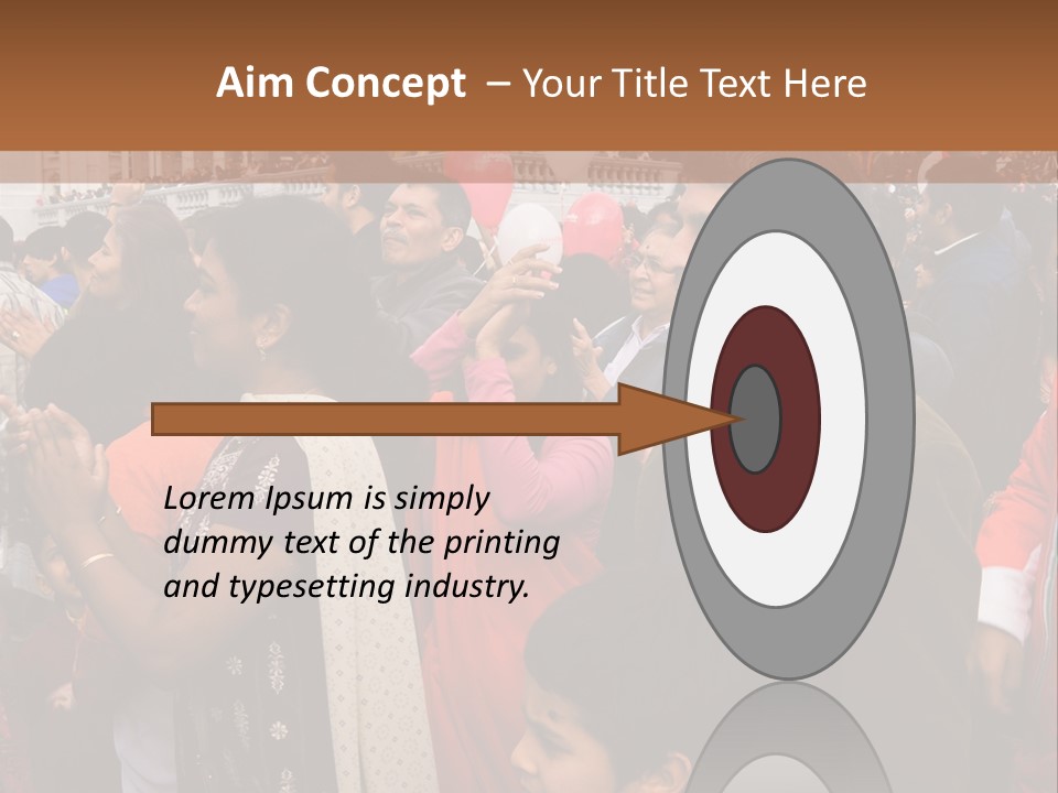 London, Uk - October 19. Diwali On The Square 2008. Indian Religious Festival In Trafalgar Square. October 19, 2008 In London, Uk. PowerPoint Template