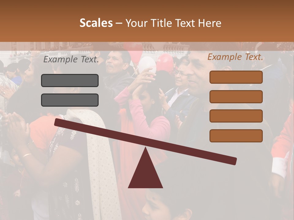 London, Uk - October 19. Diwali On The Square 2008. Indian Religious Festival In Trafalgar Square. October 19, 2008 In London, Uk. PowerPoint Template