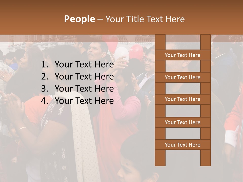 London, Uk - October 19. Diwali On The Square 2008. Indian Religious Festival In Trafalgar Square. October 19, 2008 In London, Uk. PowerPoint Template