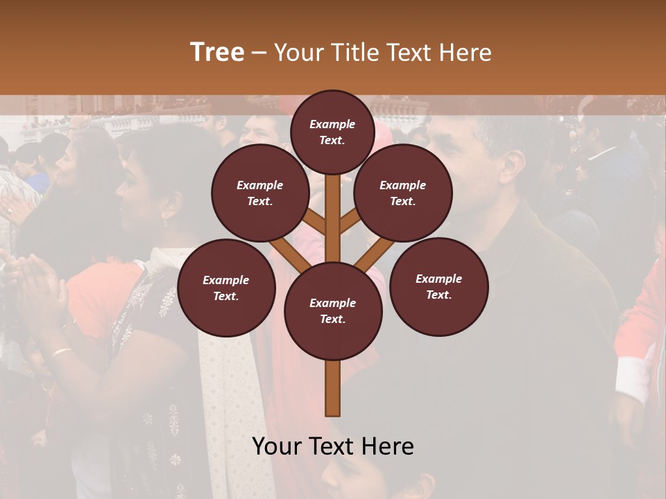 London, Uk - October 19. Diwali On The Square 2008. Indian Religious Festival In Trafalgar Square. October 19, 2008 In London, Uk. PowerPoint Template