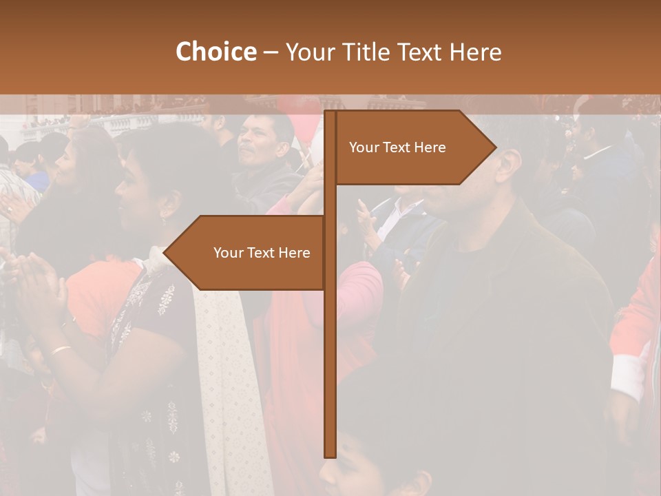 London, Uk - October 19. Diwali On The Square 2008. Indian Religious Festival In Trafalgar Square. October 19, 2008 In London, Uk. PowerPoint Template