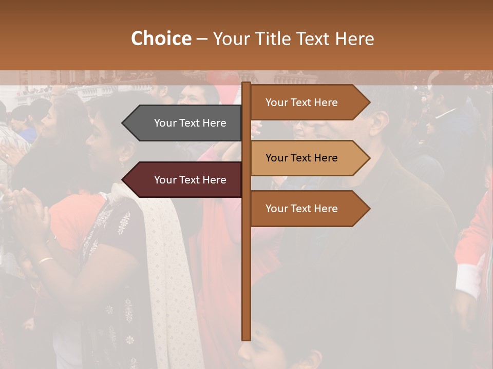 London, Uk - October 19. Diwali On The Square 2008. Indian Religious Festival In Trafalgar Square. October 19, 2008 In London, Uk. PowerPoint Template