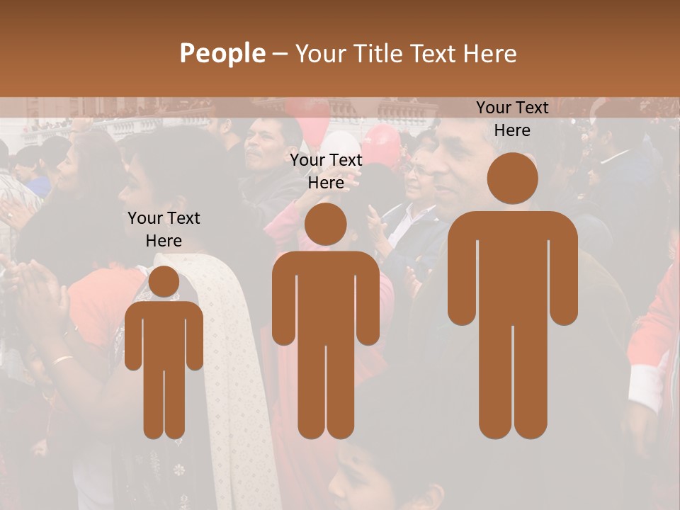 London, Uk - October 19. Diwali On The Square 2008. Indian Religious Festival In Trafalgar Square. October 19, 2008 In London, Uk. PowerPoint Template