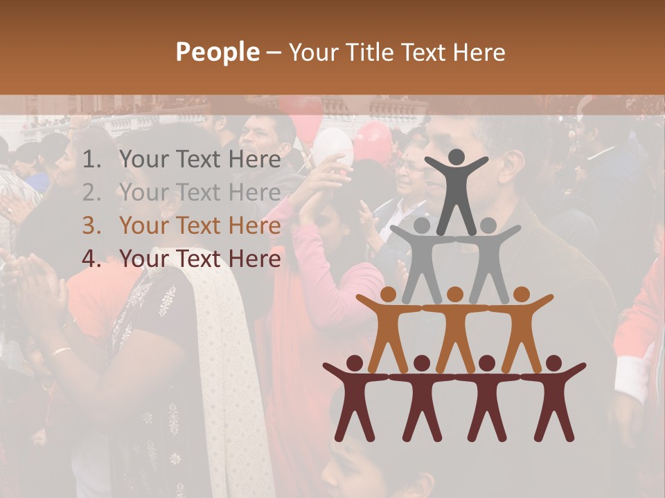 London, Uk - October 19. Diwali On The Square 2008. Indian Religious Festival In Trafalgar Square. October 19, 2008 In London, Uk. PowerPoint Template