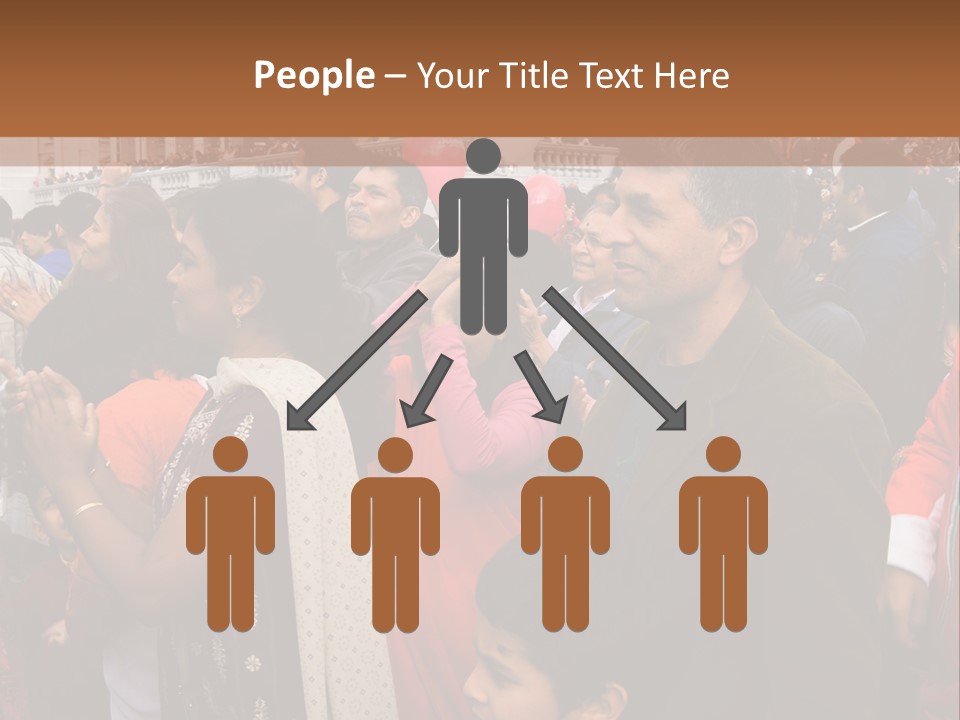 London, Uk - October 19. Diwali On The Square 2008. Indian Religious Festival In Trafalgar Square. October 19, 2008 In London, Uk. PowerPoint Template