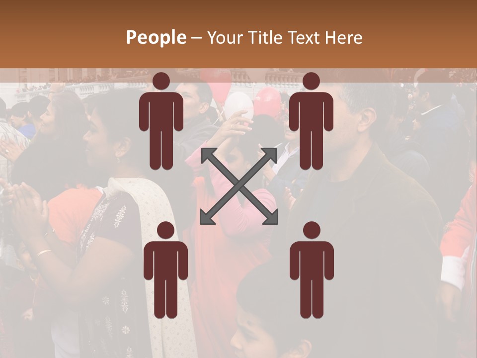 London, Uk - October 19. Diwali On The Square 2008. Indian Religious Festival In Trafalgar Square. October 19, 2008 In London, Uk. PowerPoint Template