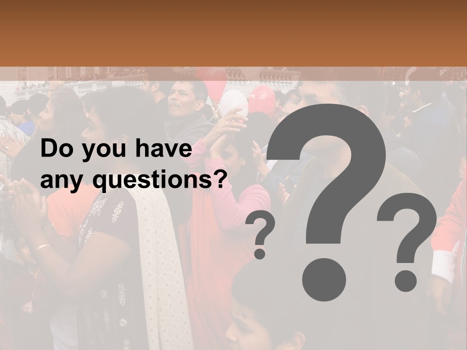 London, Uk - October 19. Diwali On The Square 2008. Indian Religious Festival In Trafalgar Square. October 19, 2008 In London, Uk. PowerPoint Template