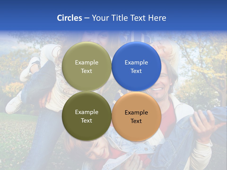 Family Time - Playful Family In The Park PowerPoint Template